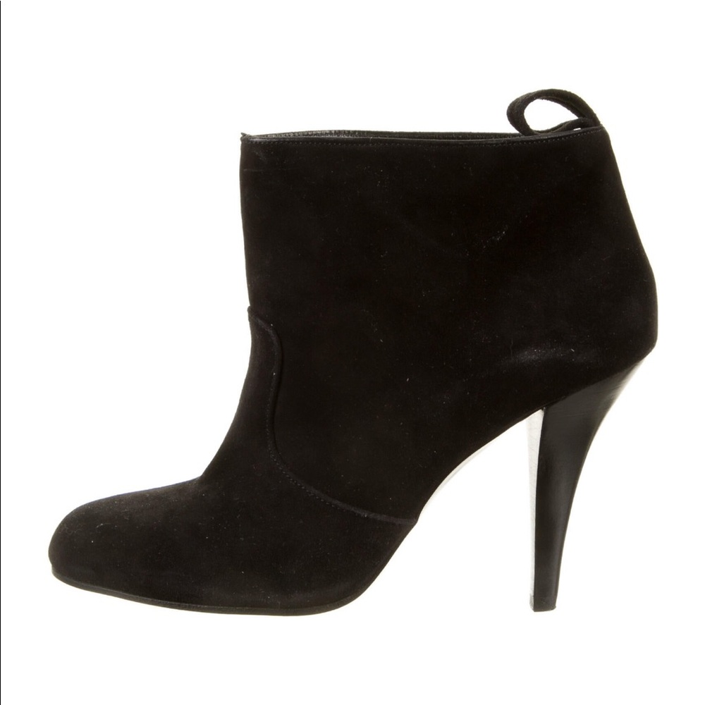 Robert Clergerie Black Suede Ankle Boots Size 8 Never Worn